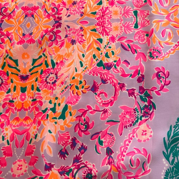 Lilly Pulitzer Bellalyn Satin Midi Slip Dress in Sunshine Vibes Engineered XS - Picture 4 of 4